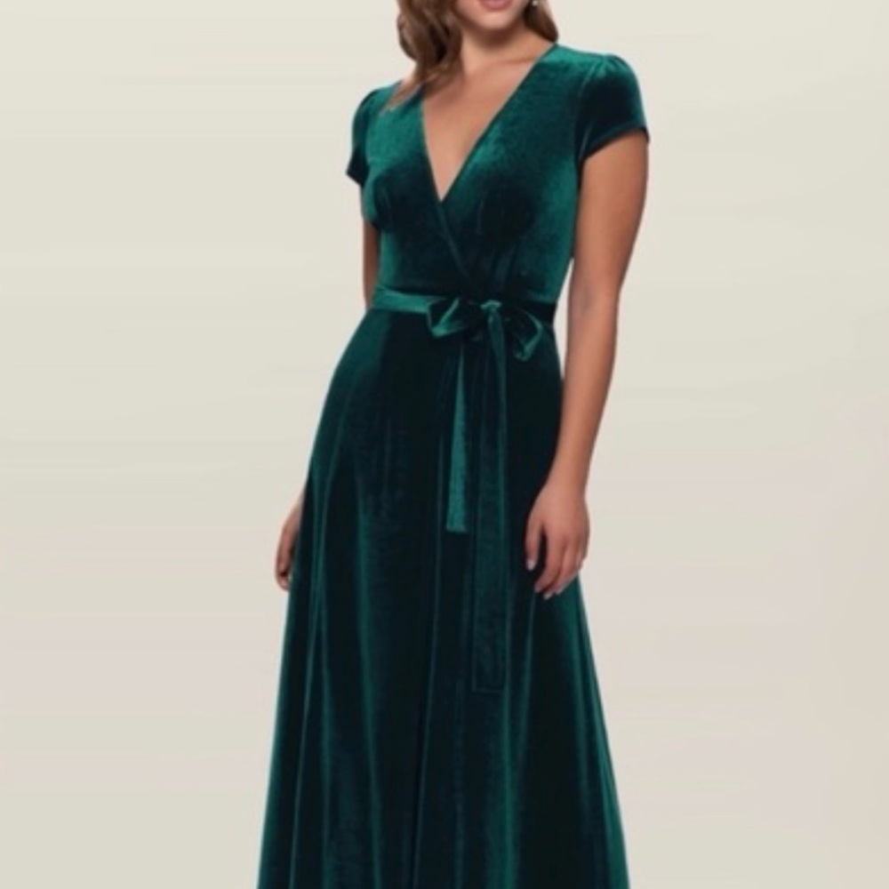 Elegant Forest Green Maxi Dress - XS